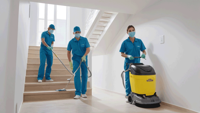 خدمات نظافت راهپله و مشاعات با نیروهای متخصص