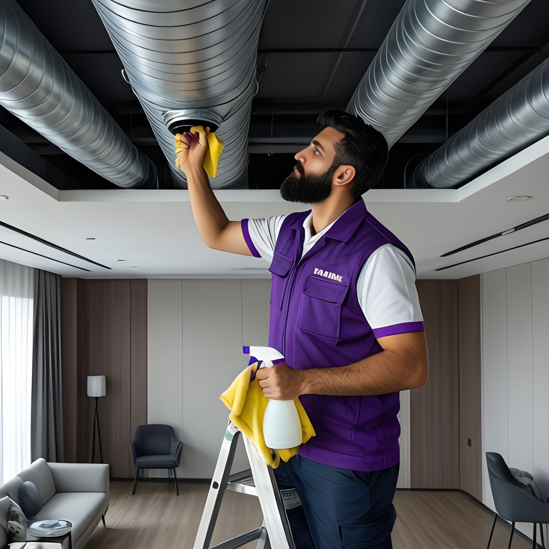 نظافت داکت و کانال کولر 